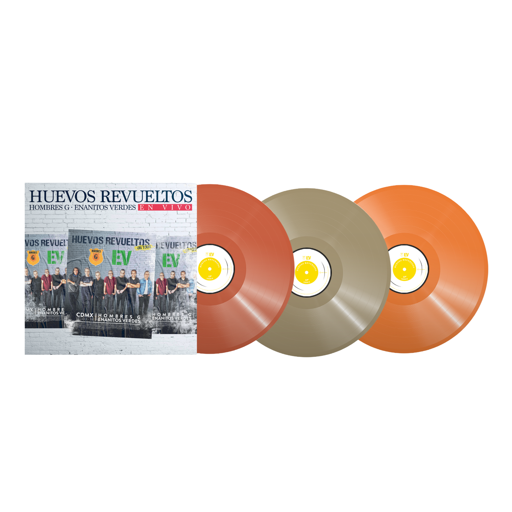 HOMBRES G Y ENANITOS VERDES - HUEVOS REVUELTOS (EN VIVO) (Vinyl)